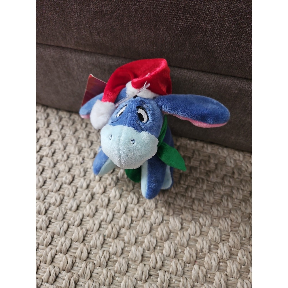 Disney Winnie the Pooh Eeyore as Santa Holiday Plush‎ 6